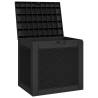 Garden Storage Box Black 55.5x43x53 cm | Durable & Stylish