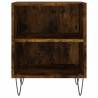 Bedside Cabinet Smoked Oak | Elegant Engineered Wood Storage