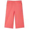 Kids' Pants with Wide Legs Coral 92 Colour coral Size 92 (1.5-2y) 