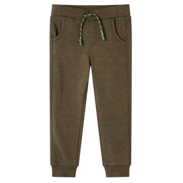 Kids' Khaki Melange Sweatpants | Stylish & Comfortable