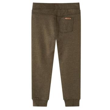 Kids' Khaki Melange Sweatpants | Stylish & Comfortable