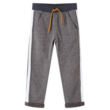 Kids' Sweatpants Dark Grey Melange 104 | Hipo Market