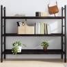 Wall Shelf Dark Brown 140x50x(2-4) cm Treated Solid Wood Oak Colour dark brown Size 140 x 50 x 4 cm Quantity in Package 1 Number of Pieces 