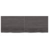 Rustic Dark Brown Wall Shelf - Solid Oak Wood | HipoMarket UK