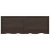 Rustic Dark Brown Wall Shelf - Solid Oak Wood | HipoMarket UK