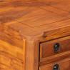 Solid Wood Acacia Desk with Drawers - Antique Design | Hipo Market