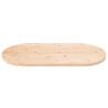 Table Top 90x45x2.5 cm Solid Wood Pine Oval - Hipomarket