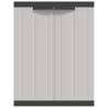 Outdoor Storage Cabinet Grey & Black 65x37x85 cm PP