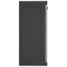 Outdoor Storage Cabinet Grey & Black 65x37x85 cm PP