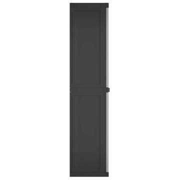 Outdoor Storage Cabinet Grey & Black - Durable & Stylish