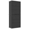 Outdoor Storage Cabinet Grey & Black - Durable & Stylish