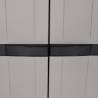 Outdoor Storage Cabinet Grey & Black - Durable & Stylish