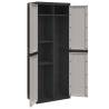 Outdoor Storage Cabinet Grey & Black - Durable & Stylish