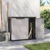 Outdoor Storage Cabinet Grey & Black 97x37x85 cm PP | HipoMarket