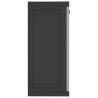 Outdoor Storage Cabinet Grey & Black 97x37x85 cm PP | HipoMarket