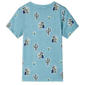 Kids' Light Green Melange T-shirt - Size 92 | Hipomarket