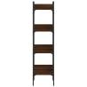 4-Tier Brown Oak Bookshelf | Space-Saving Storage Solution