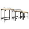 Nesting Coffee Tables 3 pcs - Sonoma Oak - Stylish & Functional