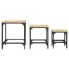 Nesting Coffee Tables 3 pcs - Sonoma Oak - Stylish & Functional