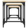 Nesting Coffee Tables 3 pcs - Sonoma Oak - Stylish & Functional