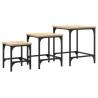 Nesting Coffee Tables 3 pcs - Sonoma Oak - Stylish & Functional