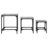 Stylish 3-Piece Grey Sonoma Nesting Coffee Tables