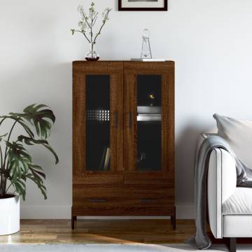 Stylish Highboard Brown Oak - Modern Storage Solution