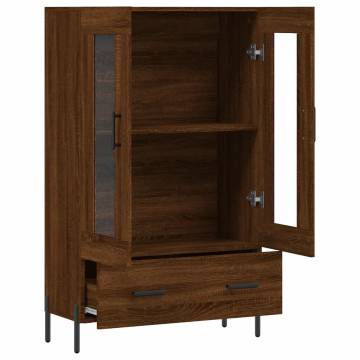 Stylish Highboard Brown Oak - Modern Storage Solution