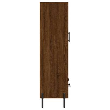 Stylish Highboard Brown Oak - Modern Storage Solution