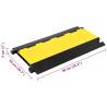 5-Channel Rubber Cable Protector Ramp - 90 cm | HipoMarket