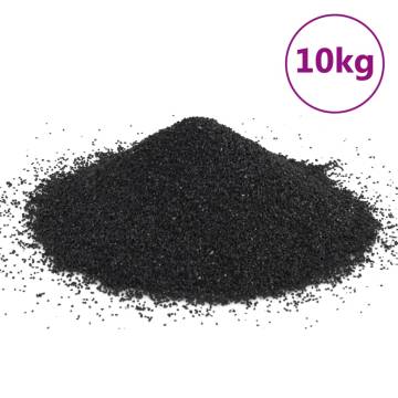 Aquarium Sand 10 kg Black 0.2-2 mm - Safe & Natural Substrate