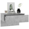 Wall-mounted Bedside Cabinets - 2 pcs Concrete Grey | Hipomarket