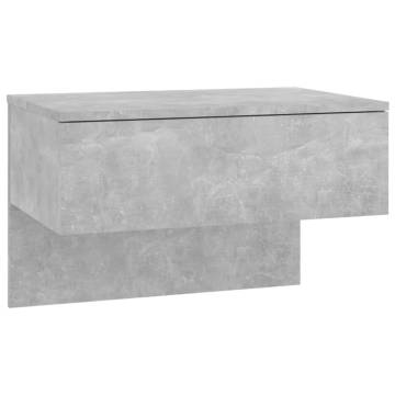 Wall-mounted Bedside Cabinets - 2 pcs Concrete Grey | Hipomarket