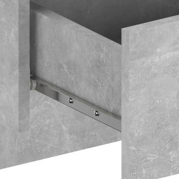 Wall-mounted Bedside Cabinets - 2 pcs Concrete Grey | Hipomarket