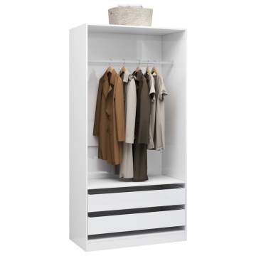 High Gloss White Wardrobe - Stylish Storage Solution | HipoMarket