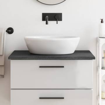 Bathroom Countertop Dark Brown Solid Wood | HipoMarket