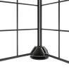 36-Panel Black Pet Cage - Durable Steel Enclosure 35x35 cm