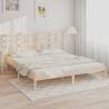 Bed Frame Solid Wood 180x200 cm Super King Size Colour natural Size 180 x 200 cm 