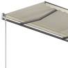 Freestanding Manual Retractable Awning 350x250 cm Cream