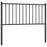 Stylish Black Metal Headboard - 100 cm | HipoMarket