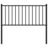 Stylish Black Metal Headboard - 100 cm | HipoMarket