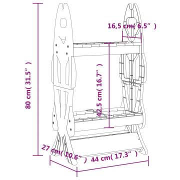 Fishing Rod Rack for 16 Rods - Durable & Space-Saving