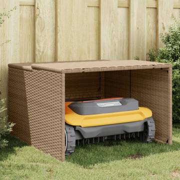 Robot Mower Garage Beige - Durable & Weather-Resistant