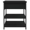 Shoe Bench Black - Stylish Storage Solution (70x42.5x50 cm)