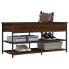 Shoe Bench Brown Oak 100x42.5 cm - Sturdy & Stylish Storage