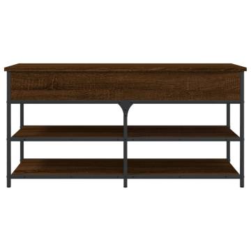 Shoe Bench Brown Oak 100x42.5 cm - Sturdy & Stylish Storage