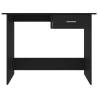 Sleek Black Desk 100x50 cm - Modern Engineered Wood Design