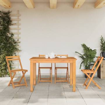 Folding Bistro Chairs 4 pcs - Solid Wood Acacia - Hipomarket