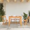 Folding Bistro Chairs 4 pcs - Solid Wood Acacia - Hipomarket