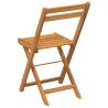 Folding Bistro Chairs 4 pcs - Solid Wood Acacia - Hipomarket